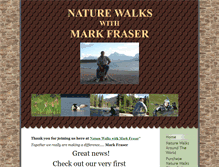 Tablet Screenshot of naturewalkswithmark.org